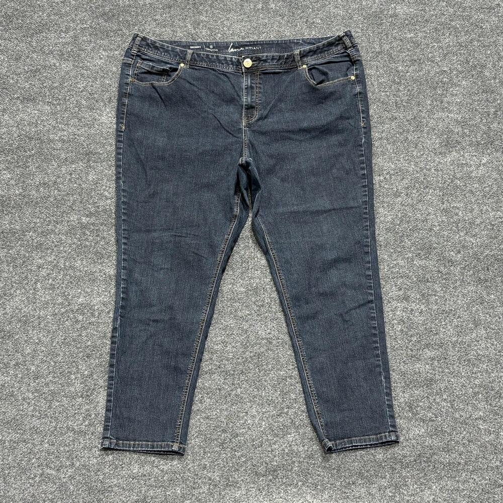 Lane Bryant Jeans Womens 24 Regular Dark Skinny Genius Fit Stretch Denim Pants